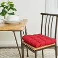 thumbnail image 3 of Mainstays Textured Chair Seat Pad (Chair Cushion), Red Color, 1-Piece, 15.5" x 16", 3 of 5
