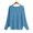 Blue, variant on Women's Off Shoulder Batwing Sleeve Oversized Pullover Knit Sweater Top Plus Size Spring & Autumn Short Style Sweaters For Women Clearance Red One Size