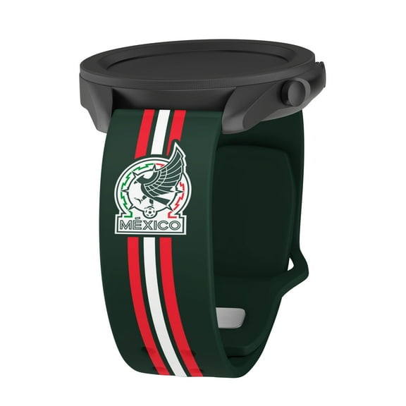 Mexico National Team HD Unisex Watch Band for Samsung Galaxy Watch (22mm Short Stripes) by Affinity Bands