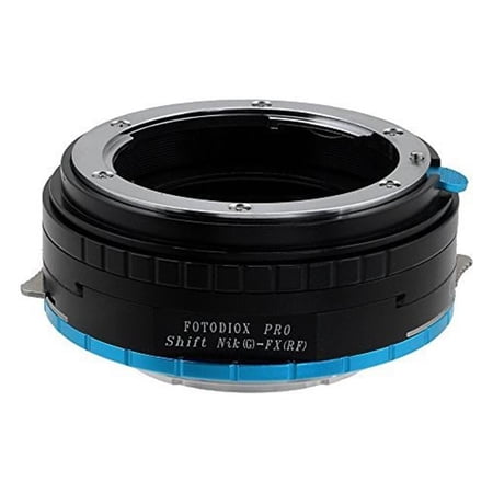Fotodiox NikG-FXRF-P-Shft Pro Lens Mount Shift Adapter - Nikon Nikkor F Mount G-Type D-SLR Lens To Fujifilm X-Series Mirrorless Camera Body with Built in Aperture Control Dial