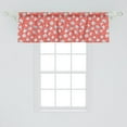 thumbnail image 2 of Ambesonne Dogs Window Valance, Dogs in Santa Claus Hats Xmas, 54" X 18", Dark Coral Pale Grey, 2 of 3