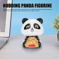 thumbnail image 3 of Figura De Panda Que Asiente Con Energía Solar, Decoración De Panda Para Salpicadero De Coche Con Panel Solar, Para Regalo De Escritorio De Oficina En Casa Para Niños, 3 of 7