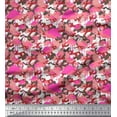 thumbnail image 1 of Soimoi Poly Georgette Fabric Camouflage Texture & Flamingo Bird Decor Fabric Printed Yard 42 Inch Wide, 1 of 3