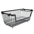 thumbnail image 1 of Wire Storage Bin, 30lb Load Bearing Rust Proof Stackable Freezer Organizer Basket with Foldable Handle for Vegetable for Toy, 1 of 8