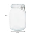 thumbnail image 2 of Canister Mainstays Vidrio Broche de Acero 1 Litro, 2 of 4