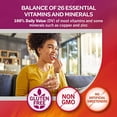 thumbnail image 4 of Geritol, suplemento multivitamínico, contiene vitaminas B, antioxidantes, vitaminas C, E y D y hierro, 26 vitaminas y minerales esenciales, sin gluten, sin OGM, sin edulcorantes artificiales, 40 table, 4 of 5