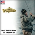 thumbnail image 4 of Brown Trout, Fish Pin, Gold Plated, FG011, 2" Lapel Pin, Hat, Brooch, Brooches, Jewelry, Gift, Fishing, Salmonoids, 100% Handmade in the USA, 200 Fish Designs Available, 4 of 7