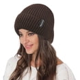 thumbnail image 5 of Gorros de invierno para mujer, gorros de invierno para mujer y hombre con forro polar cálido para clima frío, gorro de moda para mujer con calavera, 5 of 5
