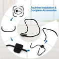 thumbnail image 4 of QueipA AB Fitness Crunch, Portable Abdominal Machine Workout Exerciser for Core Strength, Muscle Training, Sit Up AB Trainer for Home, Office, Gym，Black, 4 of 18