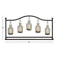 thumbnail image 4 of DecMode 5 Holder Black Metal Hanging Bottle Decorative Candle Lantern, 4 of 9