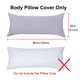 thumbnail image 4 of Funda Forro Cubierta con Cremallera Cierre para Almohada almohadón 100% algodón Grapas largas 300TC de 1 Pieza Púrpura pálido Cuerpo (20x48) con cremallera Unique Bargains Funda de Almohada, 4 of 6