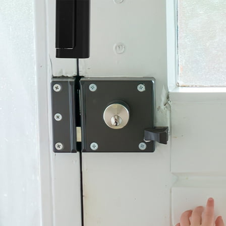 WRITWAA Front Door Security Lock Metal Extra Privacy for Home Entrance 1 Piece