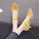 thumbnail image 2 of Sandalias de tacón alto ostentosas para mujer, zapatos de verano a la moda con tacón de aguja, toboganes de gelatina, zapatos informales para vacaciones, zapatos de mujer de colores mezclados37 Gao Jinjia LED, 2 of 2