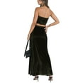 thumbnail image 6 of Biekopu Women Skirt Set, Strapless Tube Top with Long Skirt Summer Outfit Clubwear for Party, 6 of 6