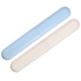 thumbnail image 1 of Estuche para cepillos de dientes Unique Bargains 2uds Azul Beige 20,5x3,1x2,1cm, 1 of 7