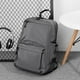 thumbnail image 4 of Mochila de Hombro Doble para Hombres, Estilo de Negocios Urbano de Tendencia, Gran Capacidad, Bolsos para la Escuela, Resistente al Desgaste, Gris, 4 of 6