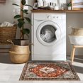 thumbnail image 2 of Lahome 2'x3' Area Rugs for Living Room,Machine Washable Rugs,Low Pile Non Slip Vintage Floral Print Rug Carpet for Entryway,Hallway,Kitchen,Home Decor,Red, 2 of 9