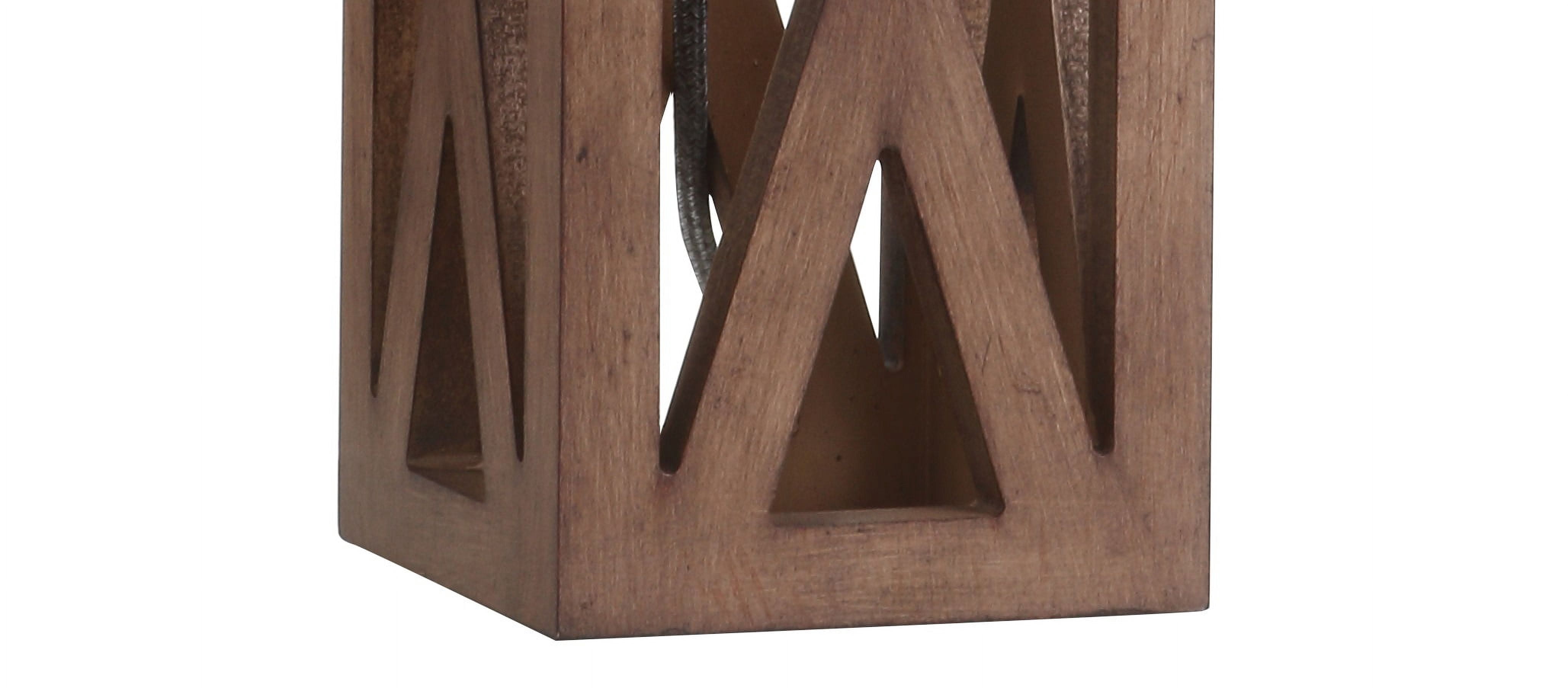 JONATHAN Y Stewart 21.5" Farmhouse Wood LED Table Lamp, Brown (Set of 2), JYL1062A-SET2