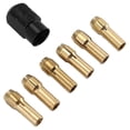 thumbnail image 2 of 7Pcs for Dremel Brass Collet 1.0/1.6/2.0/2.4/3.0/3.2 +for Dremel Check M8X0.75, 2 of 5