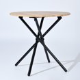 thumbnail image 3 of Homy Casa 31.5 Inch Dining Table for 2-4 Person - Small Round Kitchen Table for Bistro Reception Table, Walnut, 3 of 5