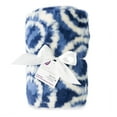 thumbnail image 4 of (2 pack) Parent's Choice Plush Blue Tie Dye Blanket with Faux Sherpa Lining for Toddler, 30" x 40", 4 of 9