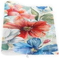 thumbnail image 5 of Placemats Set of 4 Heat-Resistant Rectangle Place Mats Floral Flower Colorful Washable Plastic PVC Dining Table Mat Non-Slip Wipeable Woven Vinyl Placemat for Kitchen Patio Table Decor, 5 of 8
