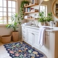 thumbnail image 2 of YOUFORTONG 2x3 Washable Floral Area Rug,Non Slip Soft Thin Carpet for Entryway Bedroom Nursery Farmhouse Dorms,Purple, 2 of 6