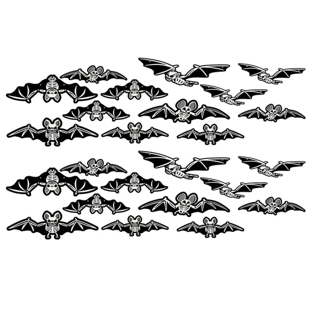 Glow In The Dark Bat Halloween Hanging Decoration – Green Light Bat Shape Nighttime Décor Big Wall Stickers Board Wall Sticker Wall Stickers Preppy Wall Plug Sticker Inspirational Wall Decals for