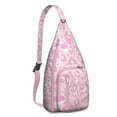 thumbnail image 1 of Cheetah Spot Sling Backpack - Tropical Leopard Design Shoulder Bag, Compact Lightweight Pack for Essentials, 1 of 4