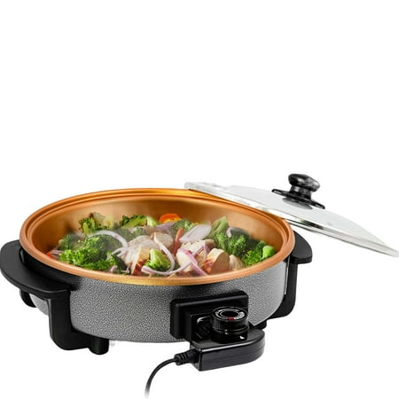

Family-Sized Nonstick Electric Skillet - Serves 4 to 6 People (12 Inch)