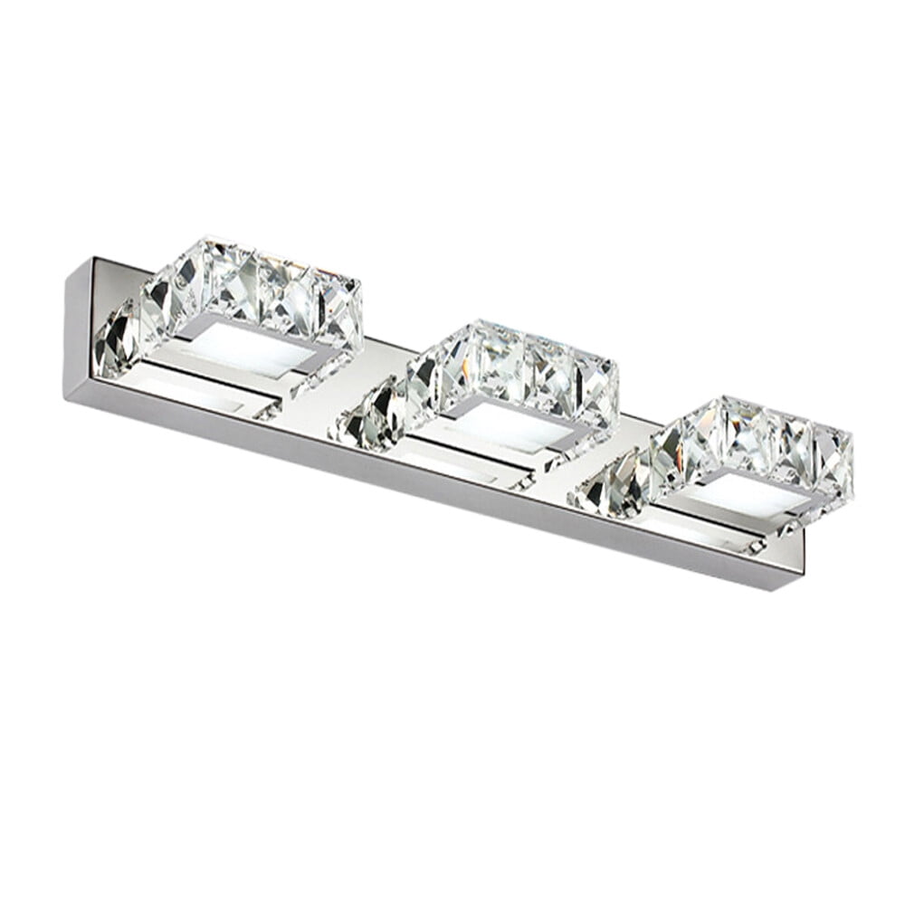 ToppiJoy Vanity Lights, LED Modern Bathroom Vanity Lights, Front Make-up Crystal Mirror Light for Makeup Bathroom Lighting