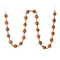 Vickerman 6' Copper Stripe Ball Ornament Christmas Garland