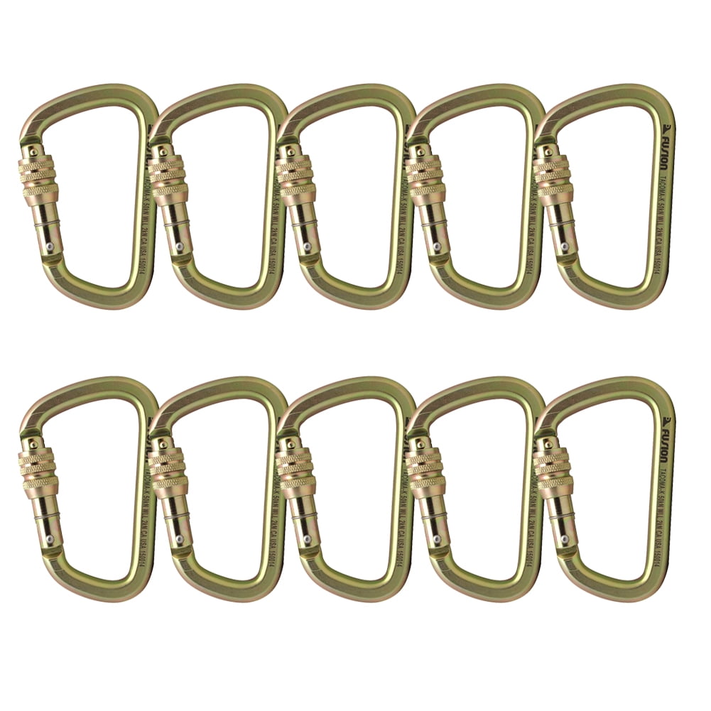 Fusion Tacoma D Shaped Triple Lock Alloy Steel Carabiner
