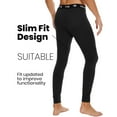 thumbnail image 2 of Mens 100% Merino Wool Base Layer Bottom Pants For Ski Midweight Thermal Underwear Long Johns, 2 of 7