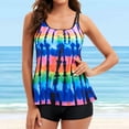 thumbnail image 2 of MKLEKYY Trajes De Baño Women Slim Sport Bra Vintage Printed Beach Beachwear Swim Tankini Set Bandeau Bandage Bikini Push-Up Swimwear Bathing Suit Two Swimsuits Swimdress, 2 of 6