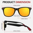 thumbnail image 6 of LINVO Men's Polarized Retro HD UV400 Black Sunglasses with Rivets for Men, Driving Fishing Golf Shades, 6 of 10