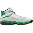 thumbnail image 2 of Jordan Mens 6 Rings Basketball Shoes,White/Black/Lucky Green,9.5, 2 of 4