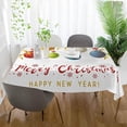 thumbnail image 6 of 54"x72" Christmas Balls Tablecloth, Waterproof Washable Polyester Square Table Cover, Durable Tablecloth for Kitchen Dining Table Party Decor, 6 of 7