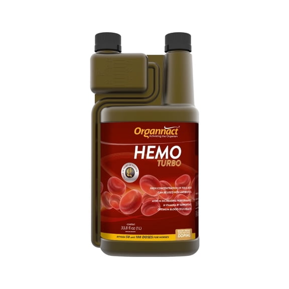 Organnact HEMO TURBO support to the healthy blood cells for anemic and athletic horses
