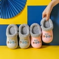 thumbnail image 6 of Kids Girls Boys Lining Clogs Shoes Garden Shoes Cartoon Comfort Faux Fur Lined House Bedroom Slippers Lightweight Winter Warm Slip On Yarn Clog Non-Slip Waterproof Slippers Pink 16, 6 of 6