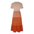 thumbnail image 5 of Mefallenssiah Robe Imprimée à Manches Courtes et Col Rond pour Femmes, 5 of 5