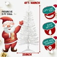 thumbnail image 5 of Mayhihi 4FT White Small Christmas Tree with Lights, Artificial Xmas Trees for Home Office, 5 of 9