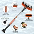 thumbnail image 5 of YSMJ 6 in 1 Extendable Extral Long Snow Brush, Ice Scraper for Car Windshield, Emergency Snow Shovel Snow Broom with Foam Grip 180° Pivoting Brush Head, 5 of 7