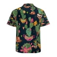 thumbnail image 3 of High Quality Hawaiian Shirts for Men Short Sleeve Aloha Beach Shirt Floral Summer Casual Button Down Shirts Blouses FFMV8P, 3 of 7