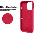 thumbnail image 4 of FYBTO for Compatible with iPhone 13 Pro Case,Liquid Silicone Slim Protective Shockproof Phone Case Cover with Anti-Scratch Microfiber Lining, 6.1 inch (Red), 4 of 6