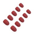 thumbnail image 4 of thinson Ongles Ronds Mats 24 Pcs Style Français DIY Artificiels Exquis Uniques Gracieux pour Amateurs de Manucure 26 Roues Rouge, 4 of 4