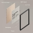 thumbnail image 4 of PixonSign Framed Wall Art Minimalist Saying Inspirational Prints, Set of 4 Posters, Boy's Bedroom Illustration Wall Decor, Multicolor Contemporary Wall Décor for Bedroom, Office - 11"x14" Black, 4 of 5