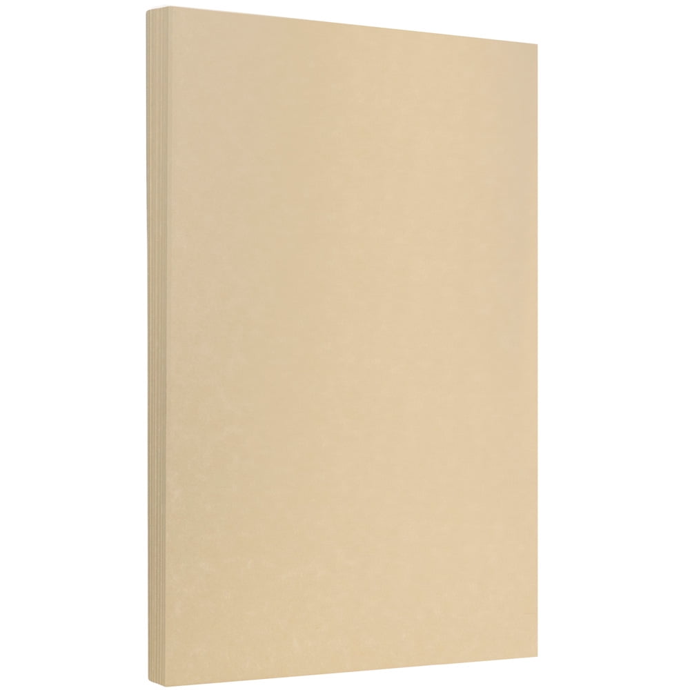 JAM Parchment Legal Paper, 8.5x14, 100/Pack, 24lb Brown Recycled