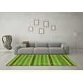 thumbnail image 3 of Ahgly Company Indoor Rectangle Oriental Green Modern Area Rugs, 5' x 7', 3 of 4