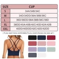 thumbnail image 5 of Uniexcosm Women Sports Bra 3 Pack Strappy Yoga Running Gym Workout Bra, 5 of 10